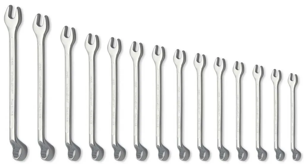 1041.140 SERIE 14 CHIAVI COMBINATE DOPPIA CURVA 75° - scatola cartone