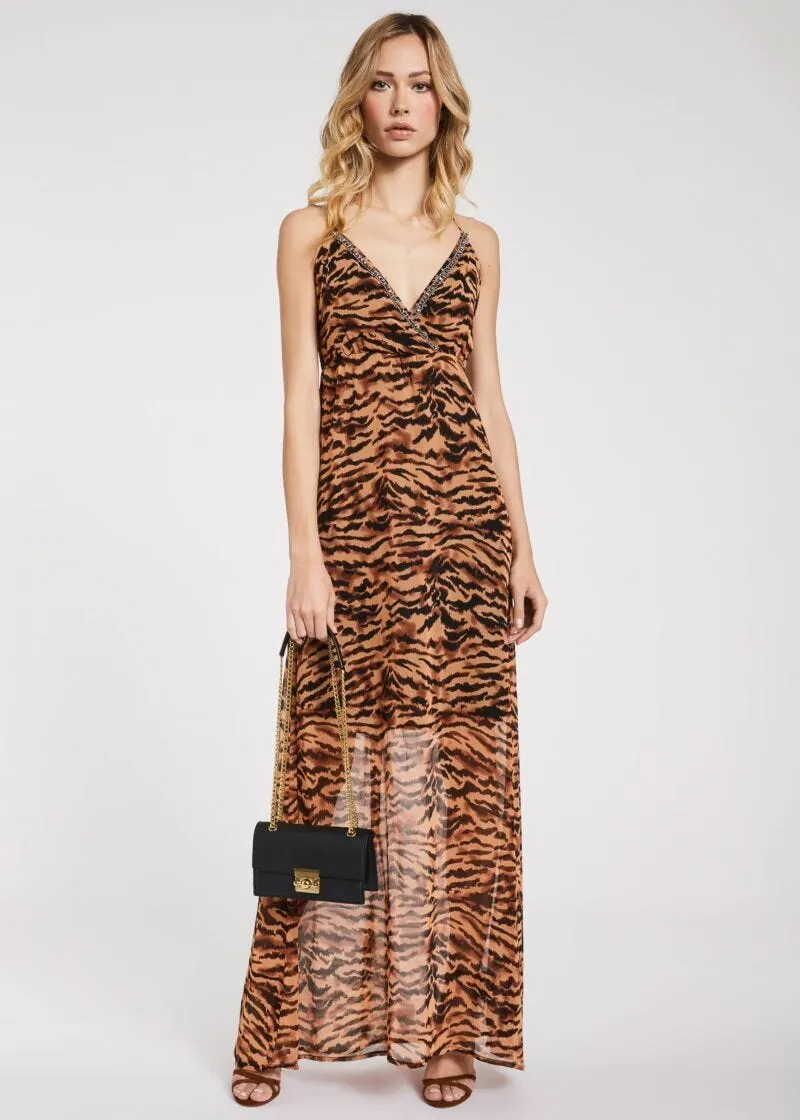 Abito lungo animalier