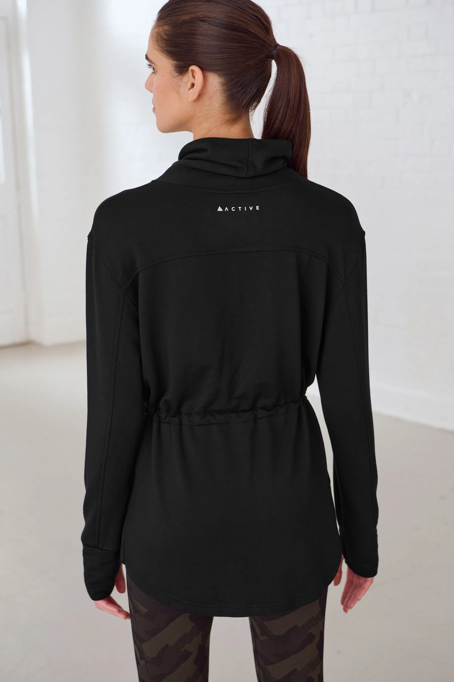 Active Cowl Neck Sweat Top    