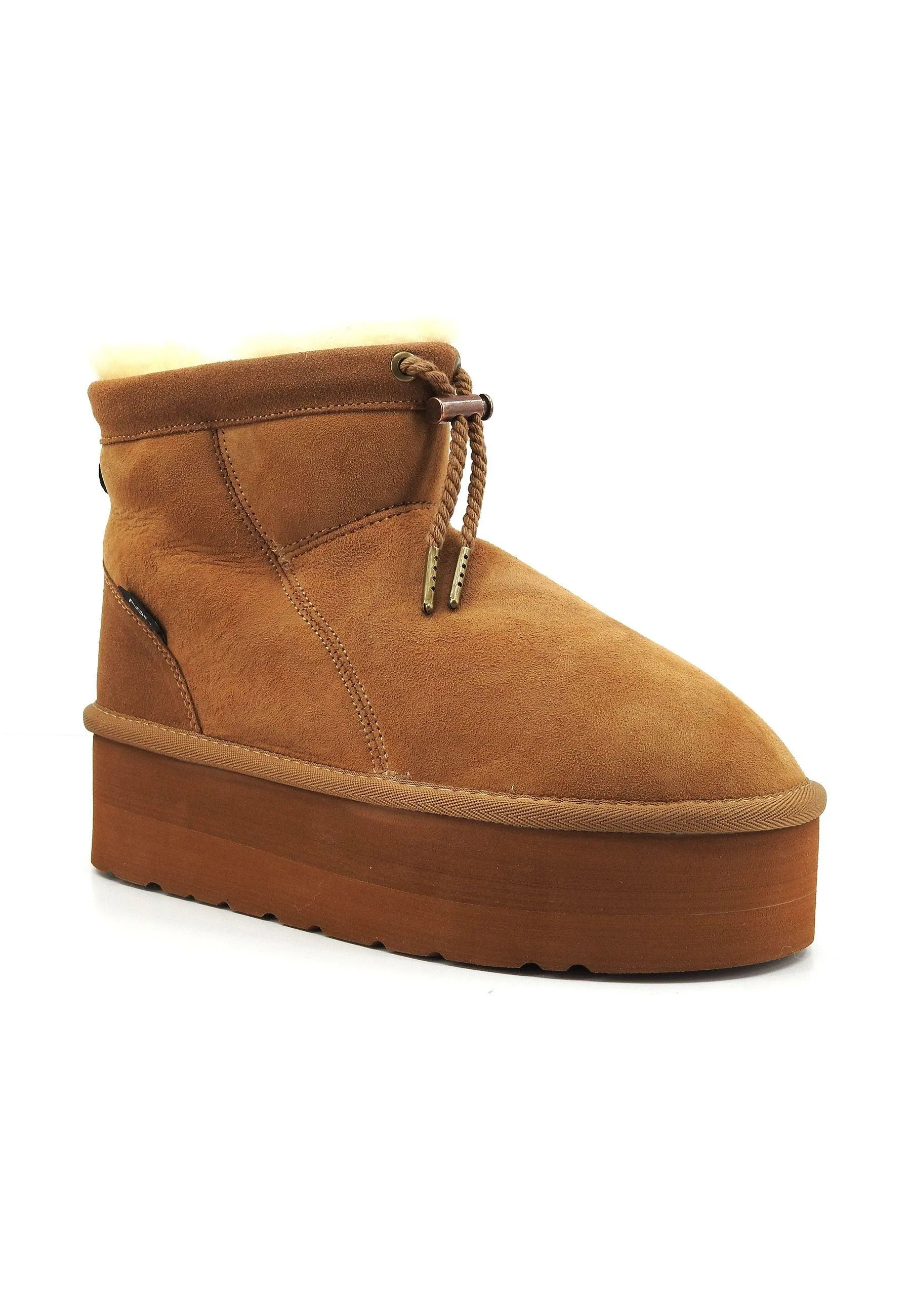 ADNO Stivaletto Pelo Donna Chestnut Marrone AOW100100