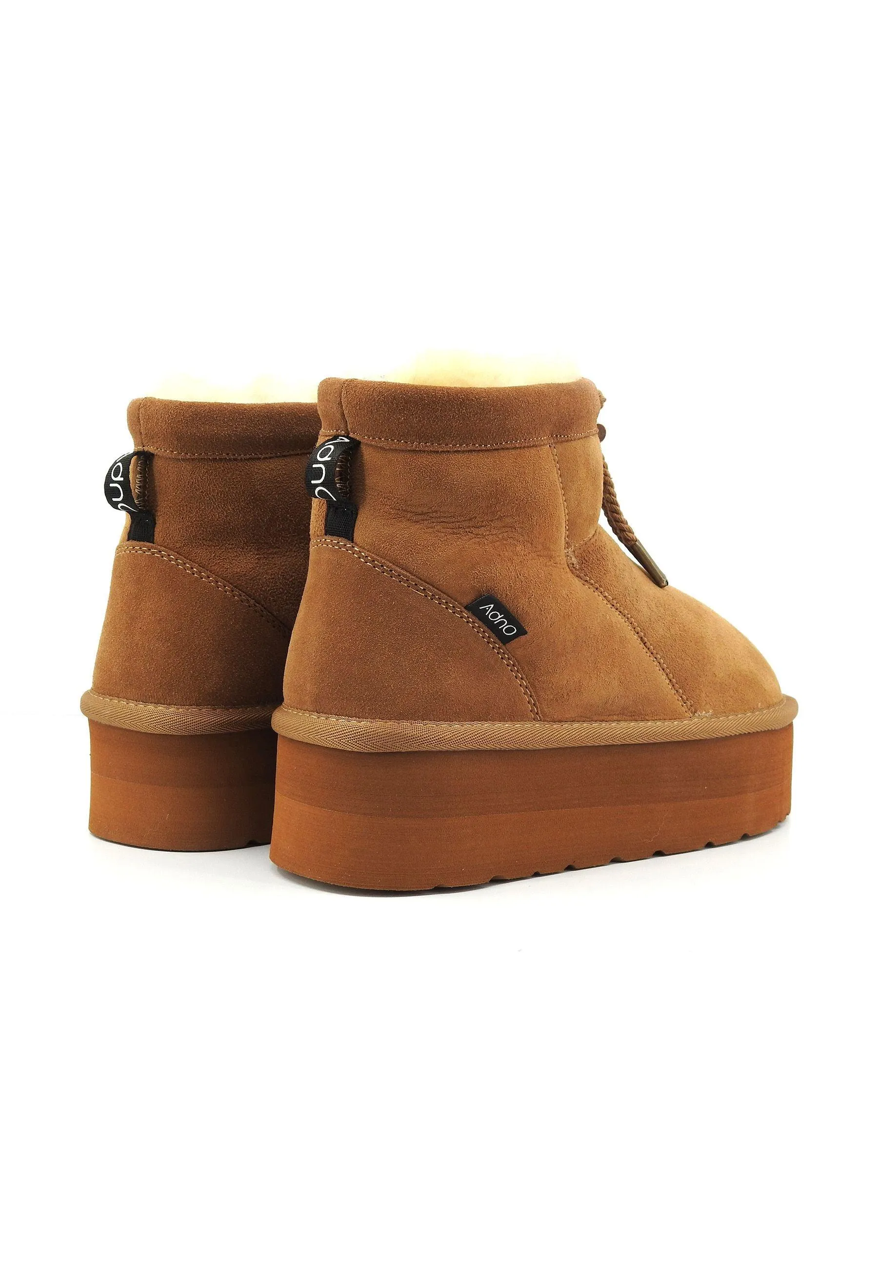 ADNO Stivaletto Pelo Donna Chestnut Marrone AOW100100