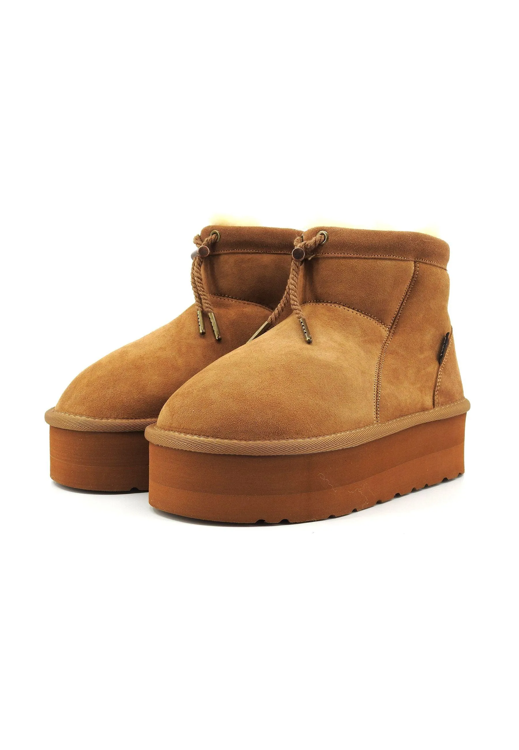 ADNO Stivaletto Pelo Donna Chestnut Marrone AOW100100