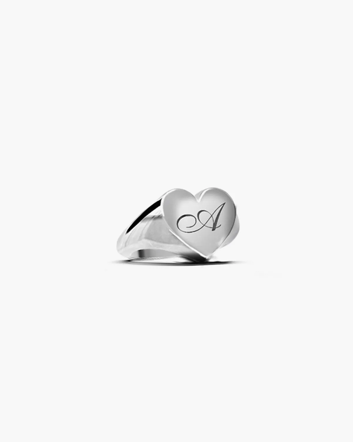 ANELLO CHEVALIER CUORE LISCIO PERSONALIZZATO CON INCISIONE