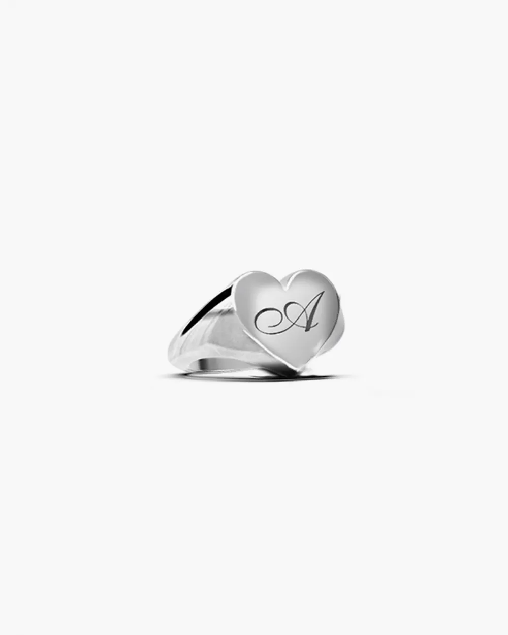 ANELLO CHEVALIER CUORE LISCIO PERSONALIZZATO CON INCISIONE
