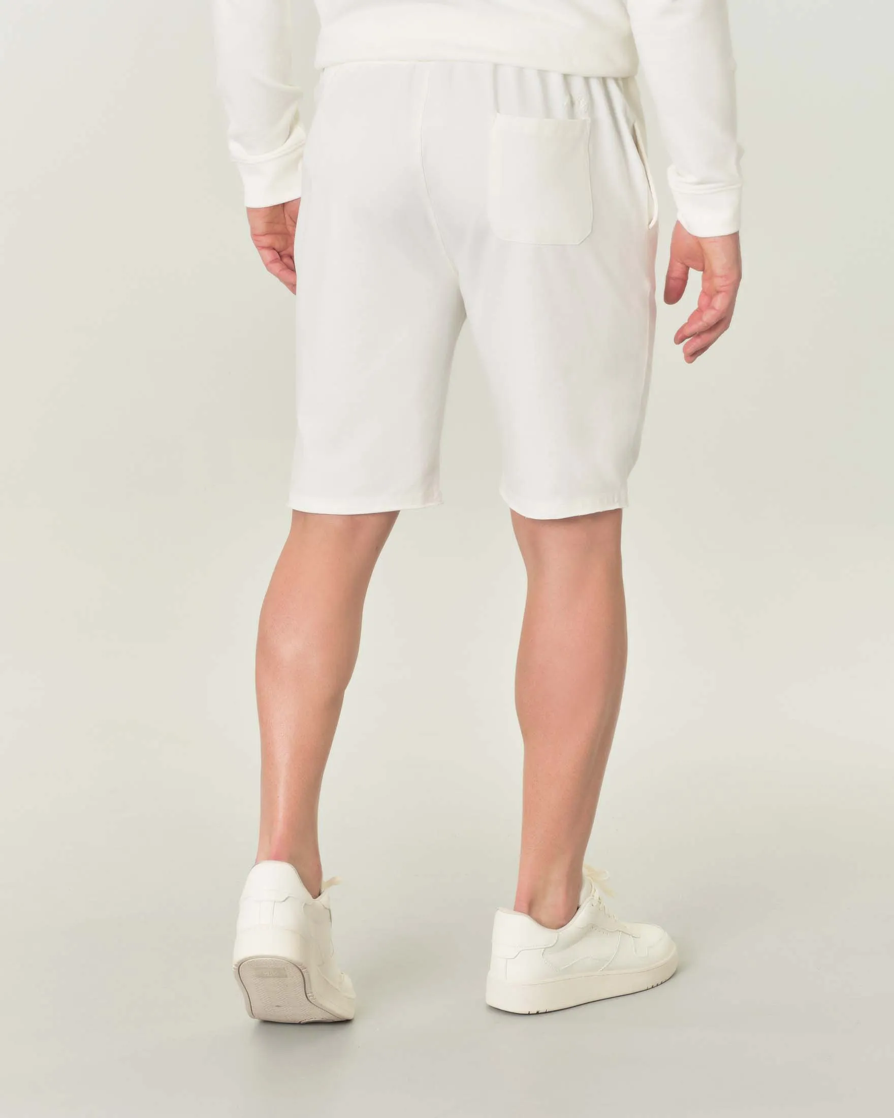 Bermuda bianco in pima cotton peruviano bielastico