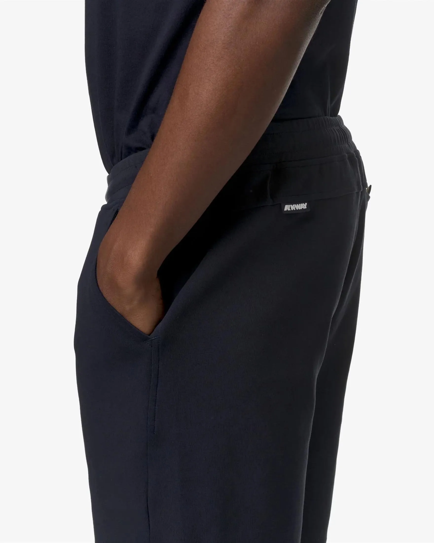 Bermuda blu in interlock di cotone stretch