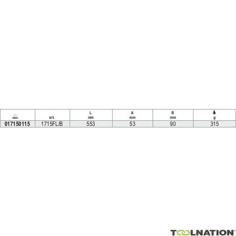 Beta 017150115 1715Fl/B Specchio di ispezione, flessibile 553 L mm