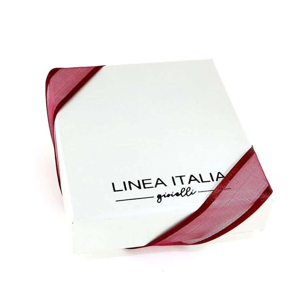 Bracciale in Argento Rosa con Pietre Beige e Stellina Pendente