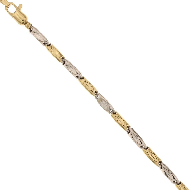 Bracciale Uomo in Oro Giallo e Bianco 803321734688