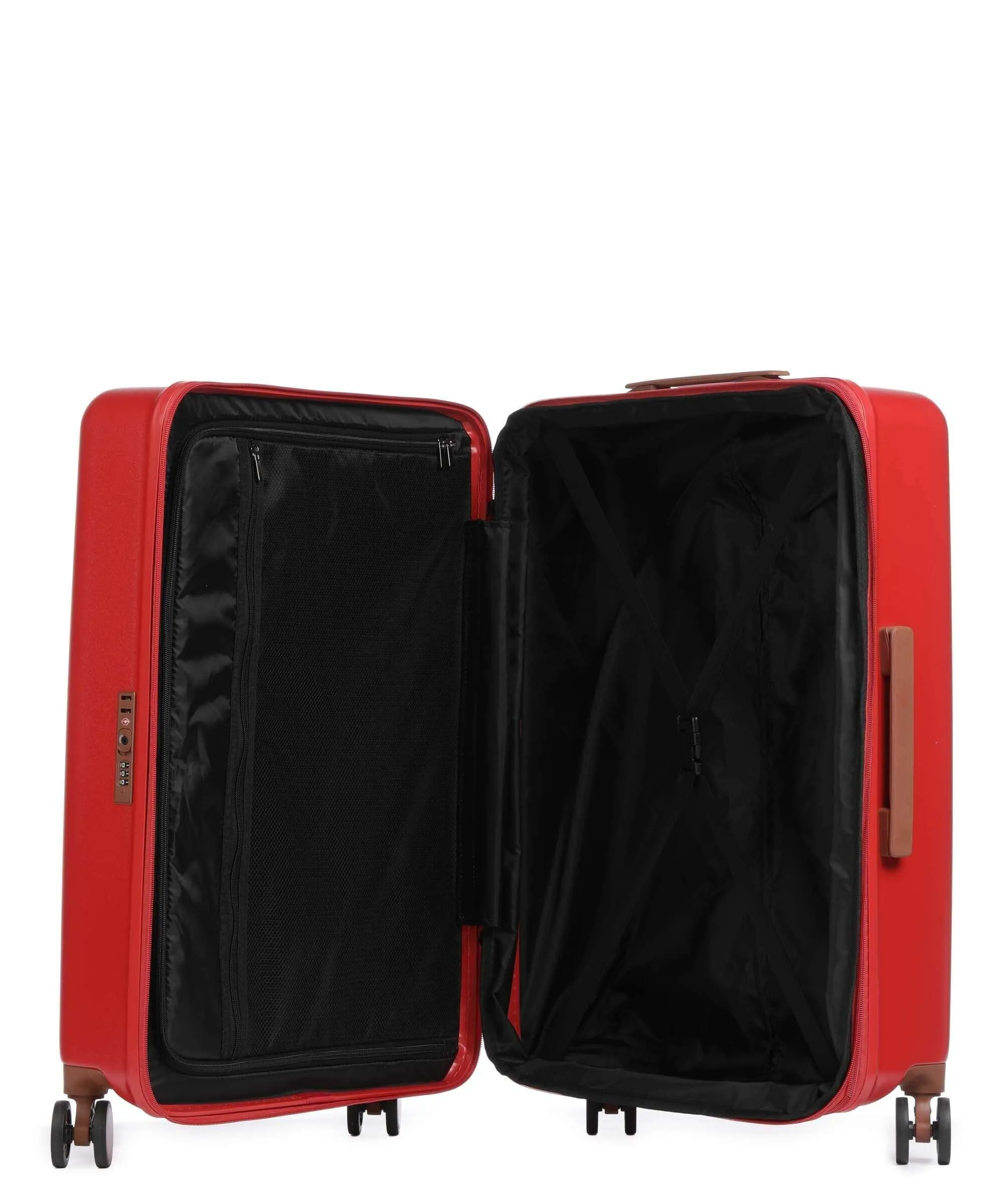  Brics Ferrara Set valigie trolley (4 ruote) rosso 3-pc.  