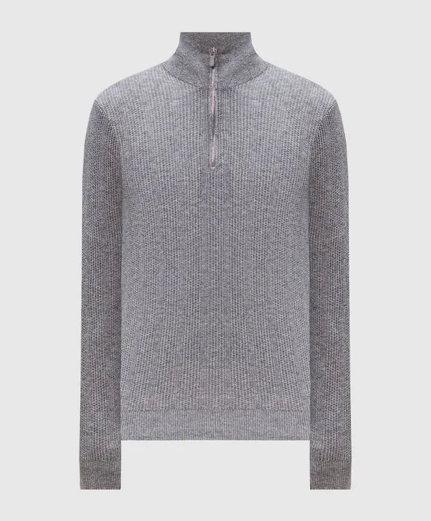 Brunello Cucinelli Maglione in cashmere grigio M22202504