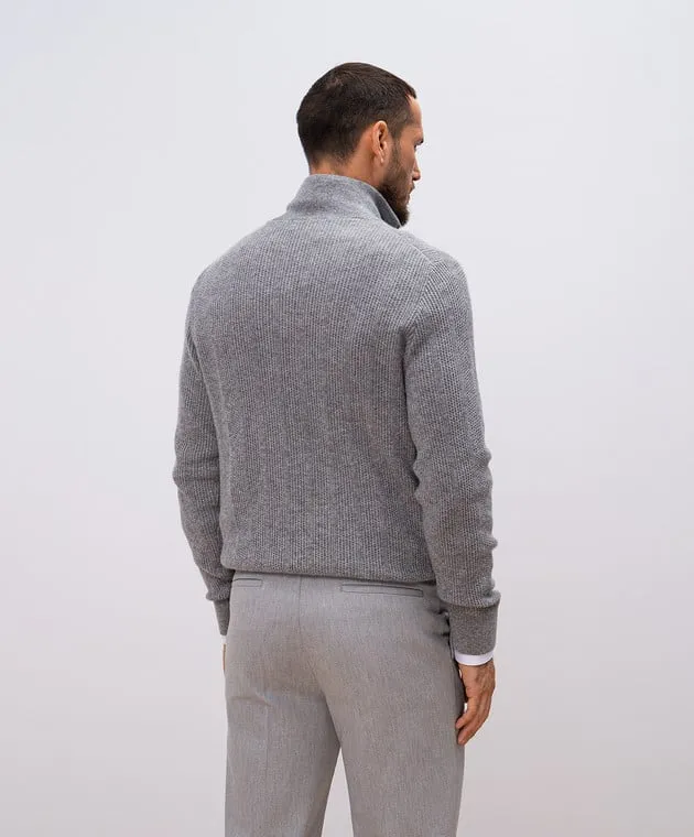 Brunello Cucinelli Maglione in cashmere grigio M22202504