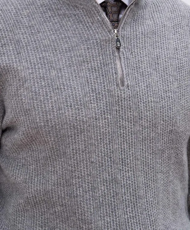 Brunello Cucinelli Maglione in cashmere grigio M22202504