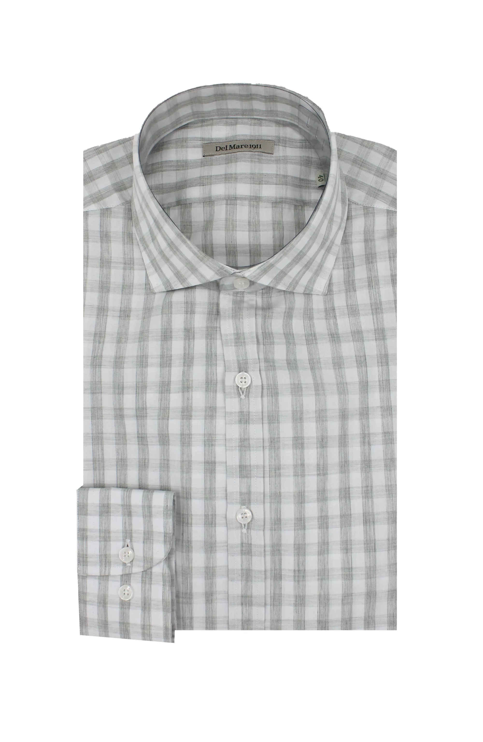 Camicia fantasia a quadri melange