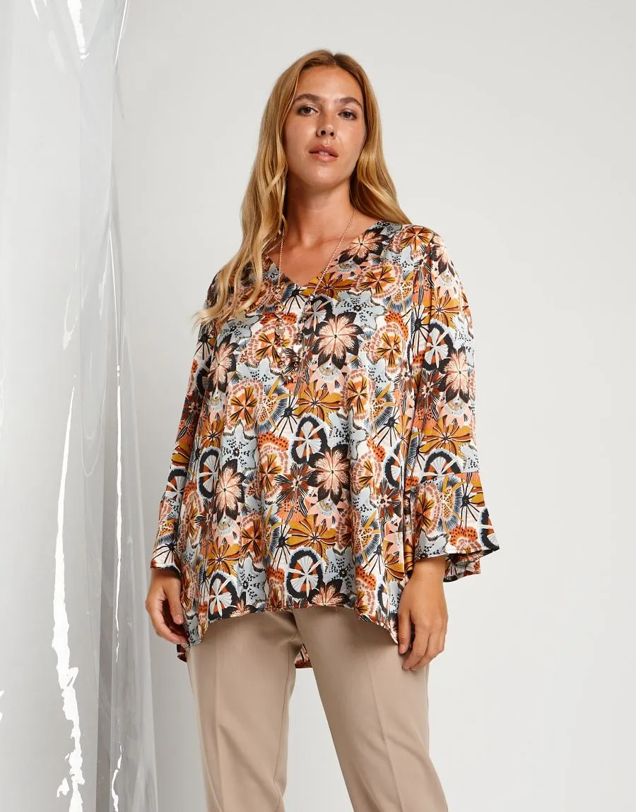 Casacca fantasia floreale
