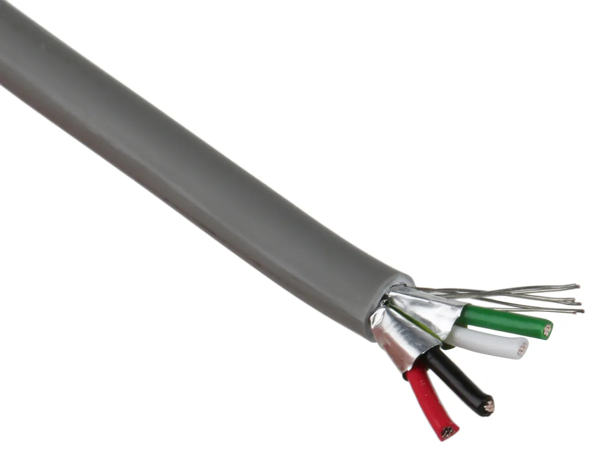 Cavo dati RS PRO Grigio, 2 coppie, 24 AWG
