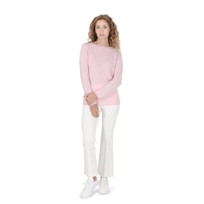 Crown of Edinburgh Cashmere maglia rosa confetto   