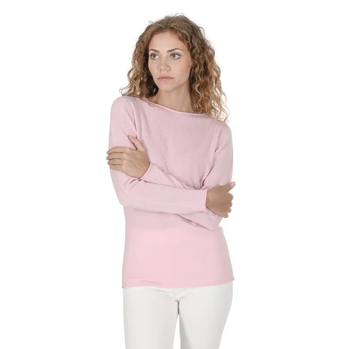 Crown of Edinburgh Cashmere maglia rosa confetto   