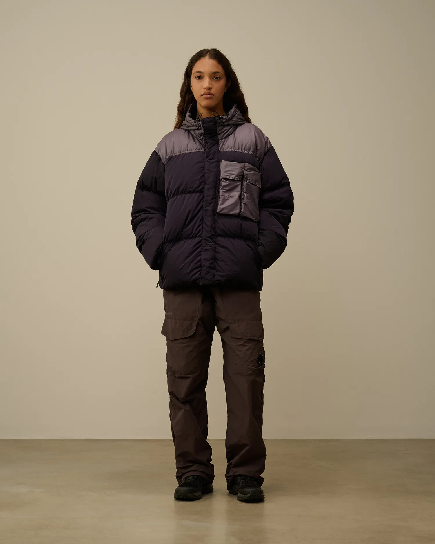 Eco Chrome-R Mixed Goggle Down Jacket