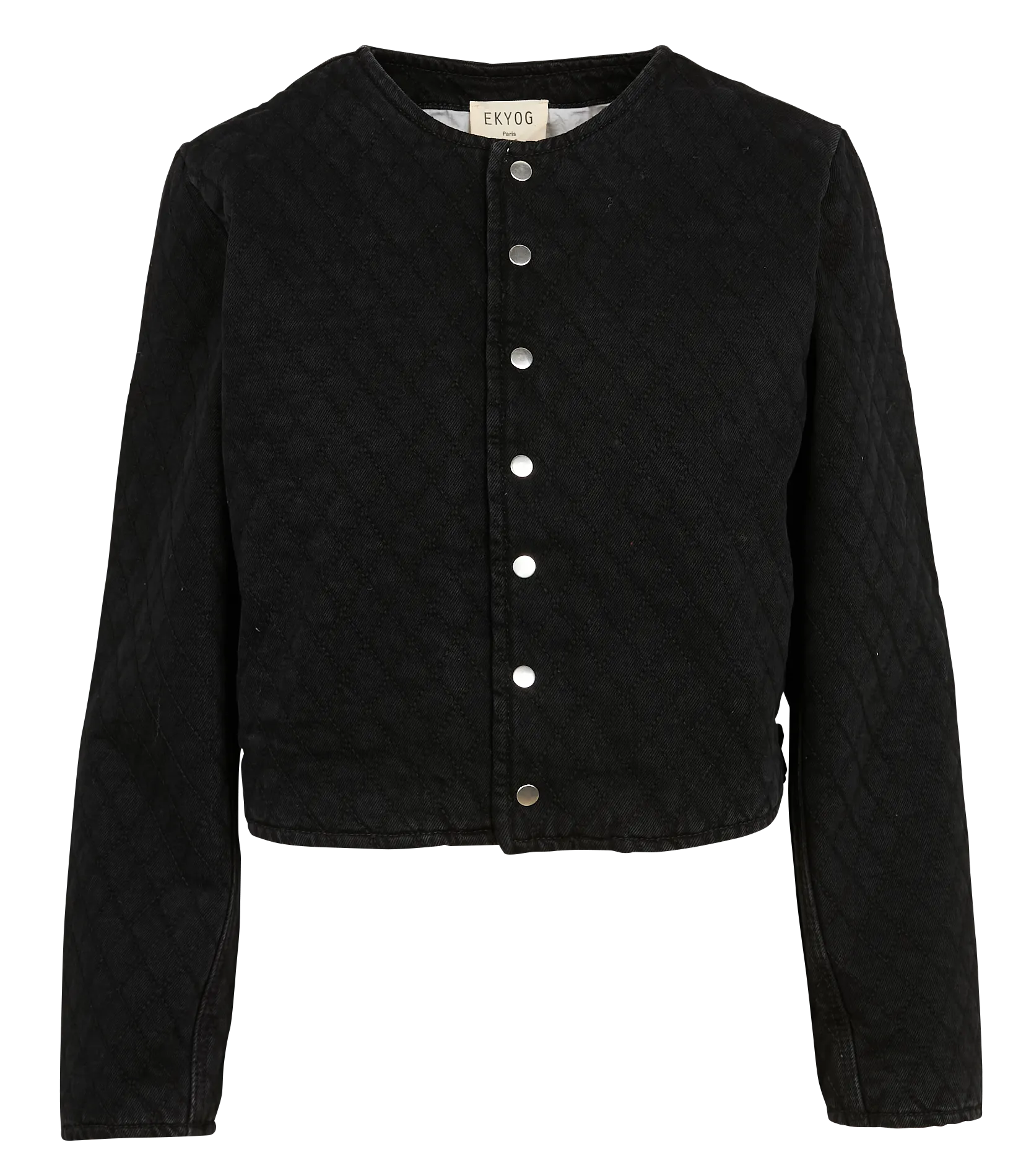  EKYOG   JUNON - Giacca trapuntata in denim | Nero