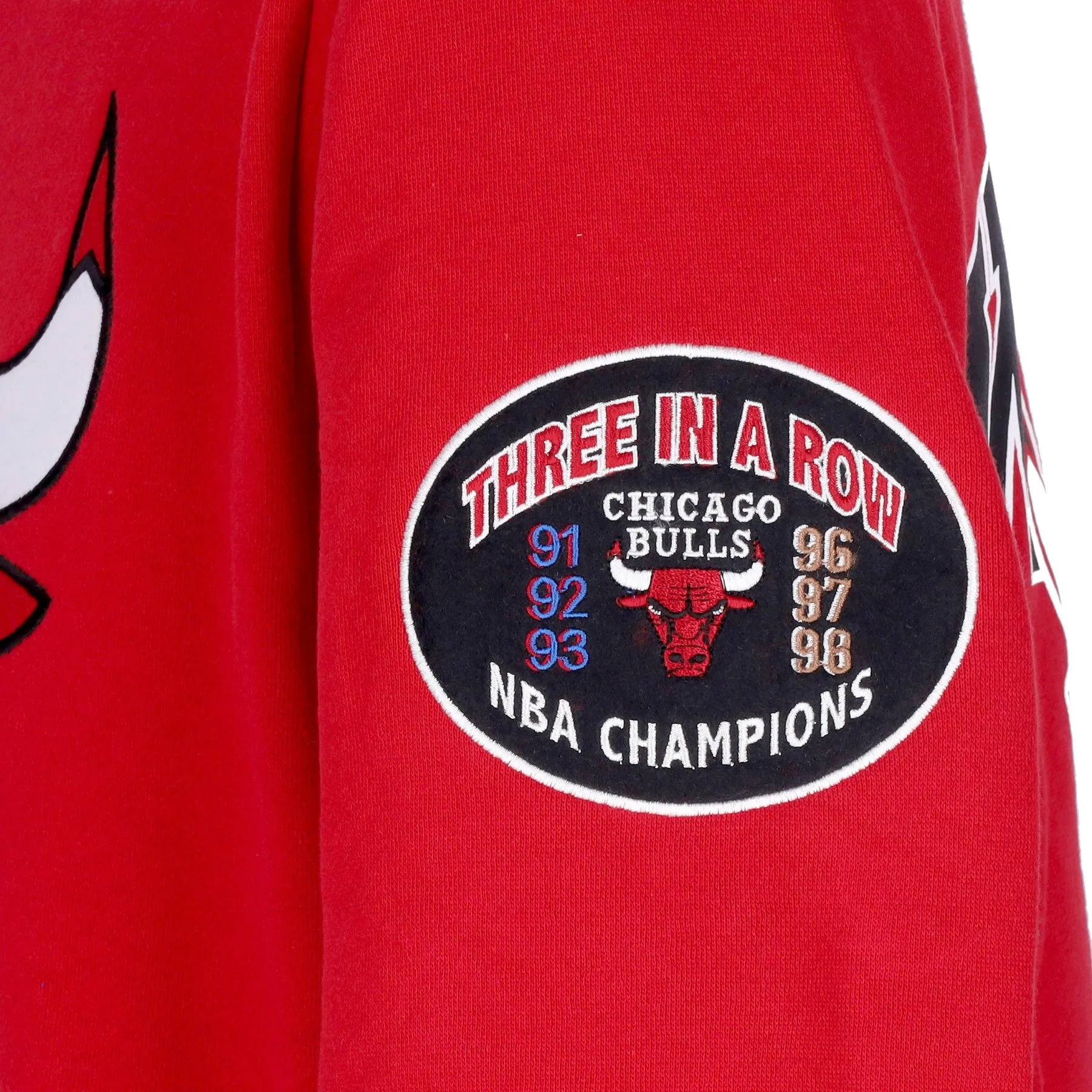 Felpa Cappuccio Uomo Nba Team Origins Fleece Hoodie Hardwood Classics Chibul Scarlet