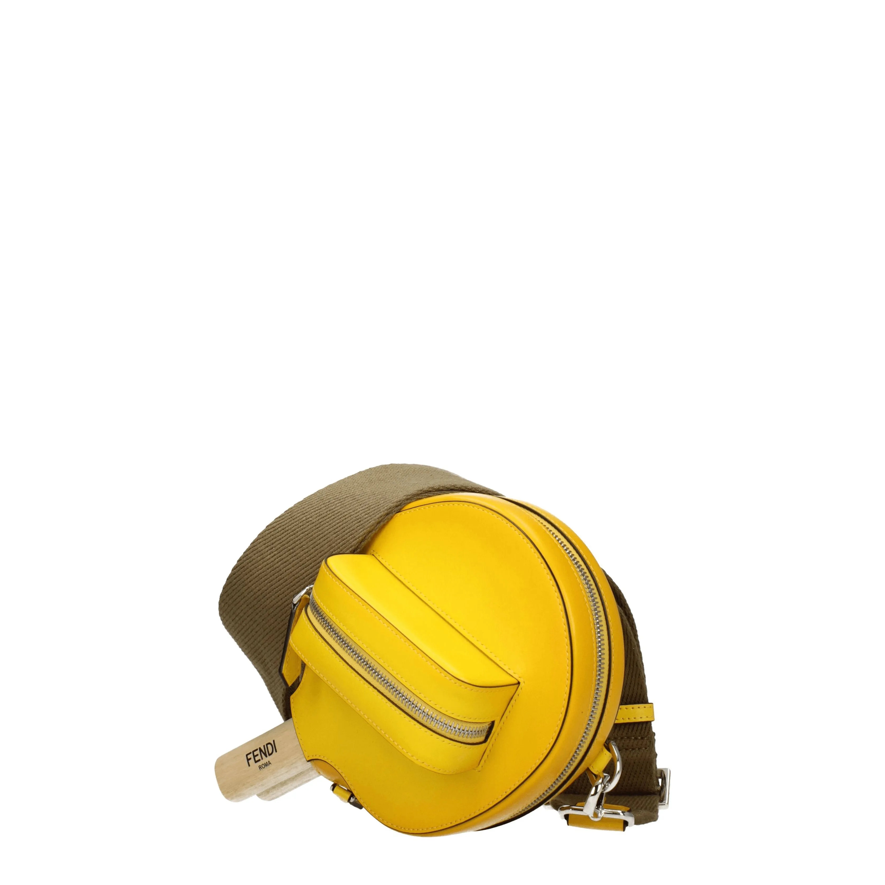 Fendi Idee regalo Racket holder Uomo Pelle Giallo