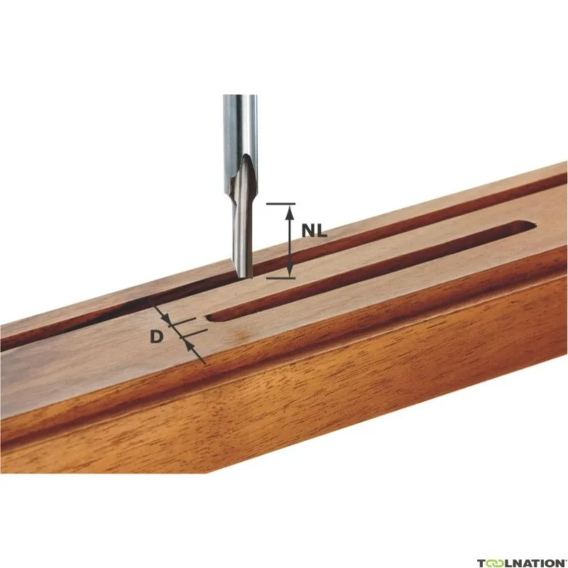 Festool Accessori 490941 Fresa per scanalature HS gambo 8 mm HS S8 D 3/8