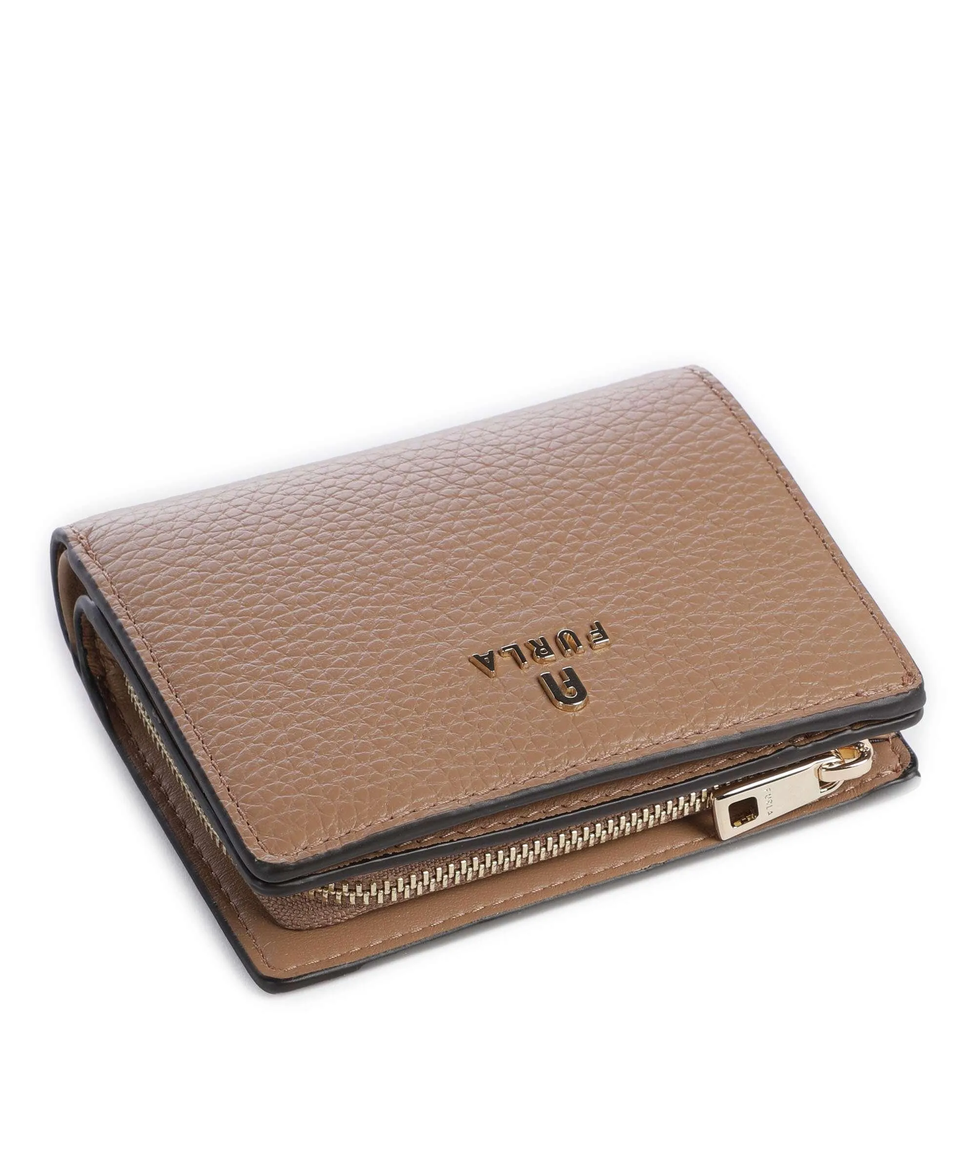  Furla Camelia S Portafoglio pelle granulata marrone  