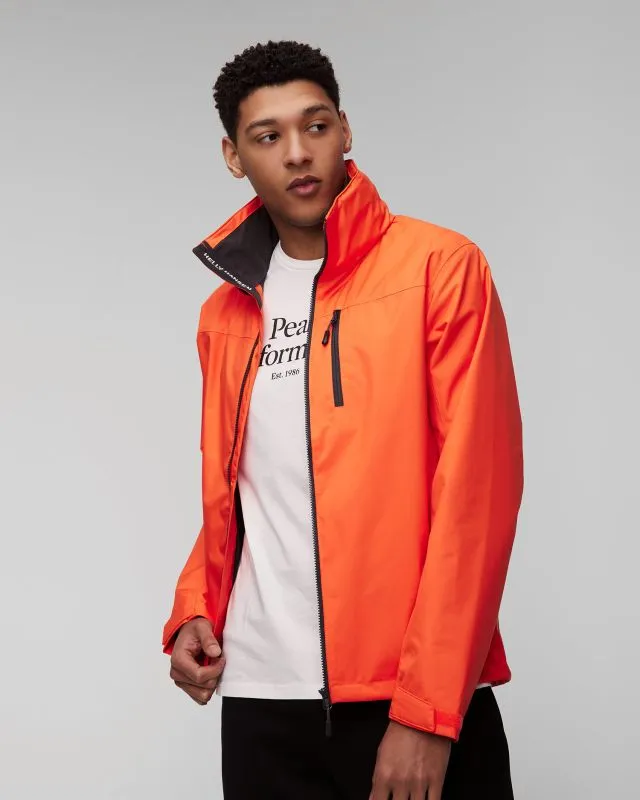 Giacca arancione nautica da uomo Helly Hansen Crew Hooded Jacket 2.0