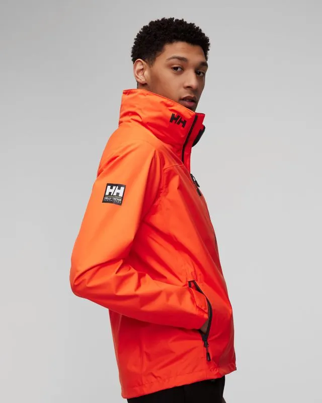 Giacca arancione nautica da uomo Helly Hansen Crew Hooded Jacket 2.0