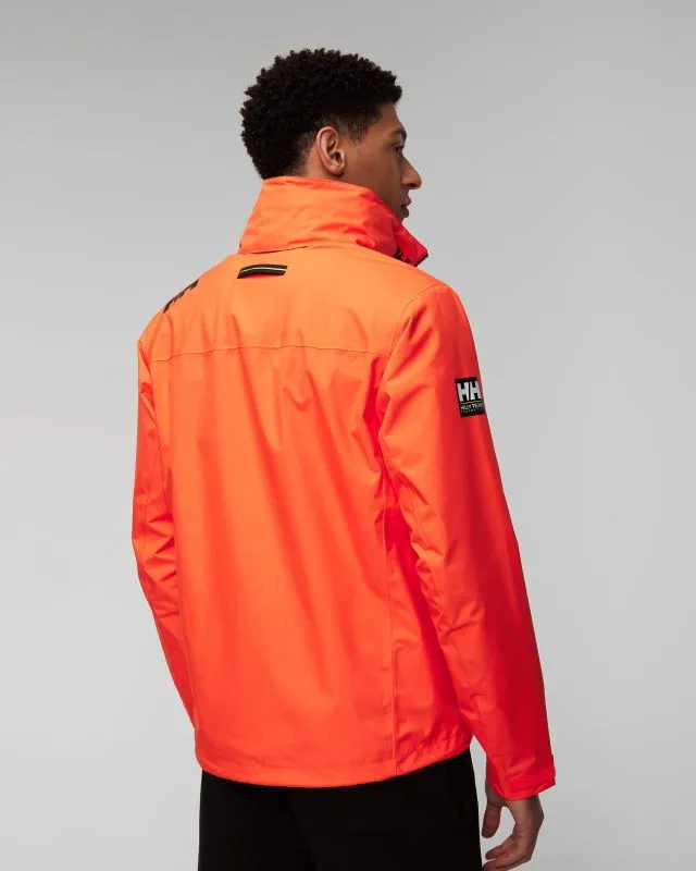 Giacca arancione nautica da uomo Helly Hansen Crew Hooded Jacket 2.0
