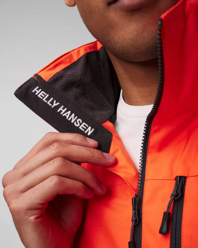 Giacca arancione nautica da uomo Helly Hansen Crew Hooded Jacket 2.0