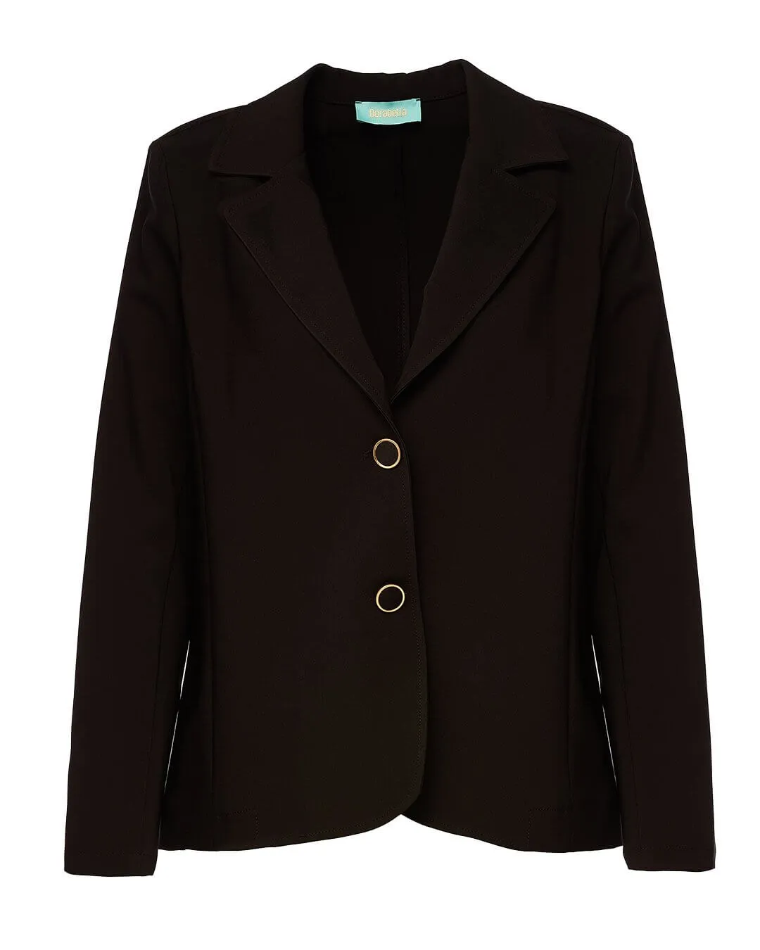 Giacca monopetto cady con revers e bottoni NERO