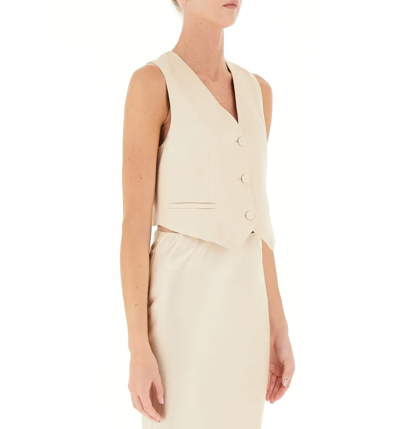 Gilet con bottoni