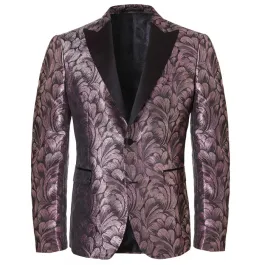 Henk ter Horst Giacca da smoking in lurex Viola