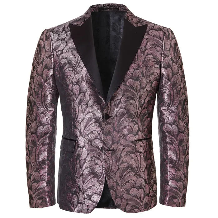 Henk ter Horst Giacca da smoking in lurex Viola