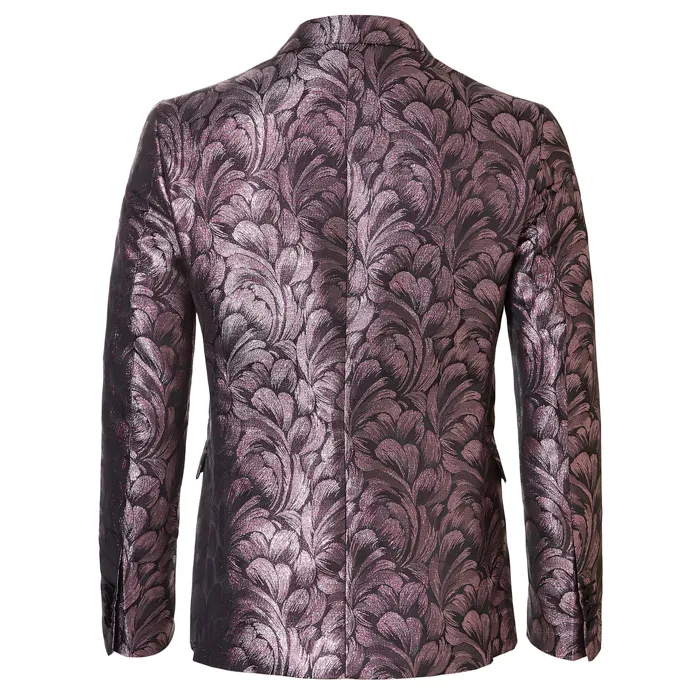Henk ter Horst Giacca da smoking in lurex Viola
