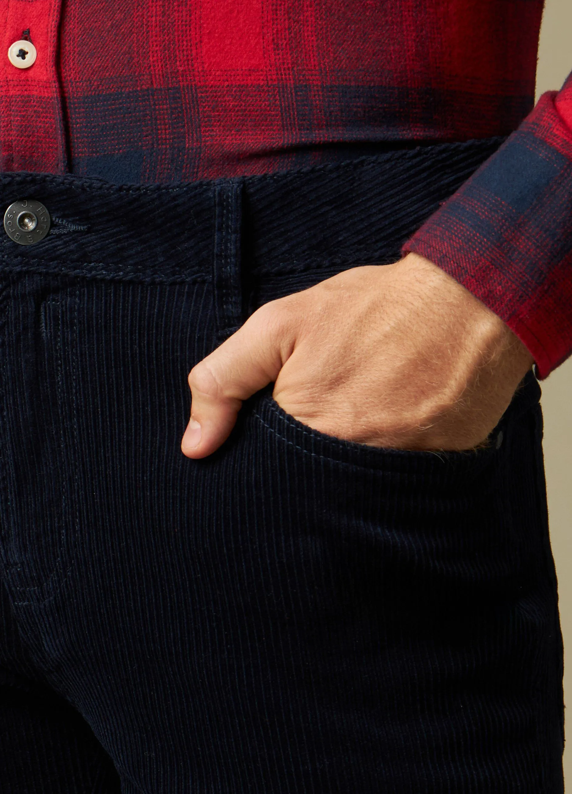 J. HART & BROS  Camicia a quadri in misto cotone uomo