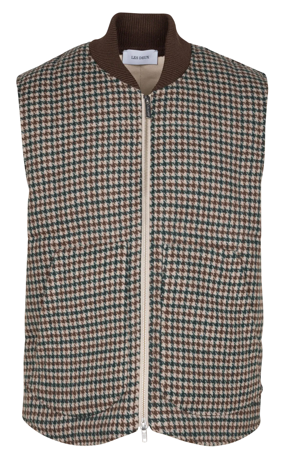  LES DEUX   MICHAEL - Giacca scollo tondo con motivo pied-de-poule in misto lana | Multicolore