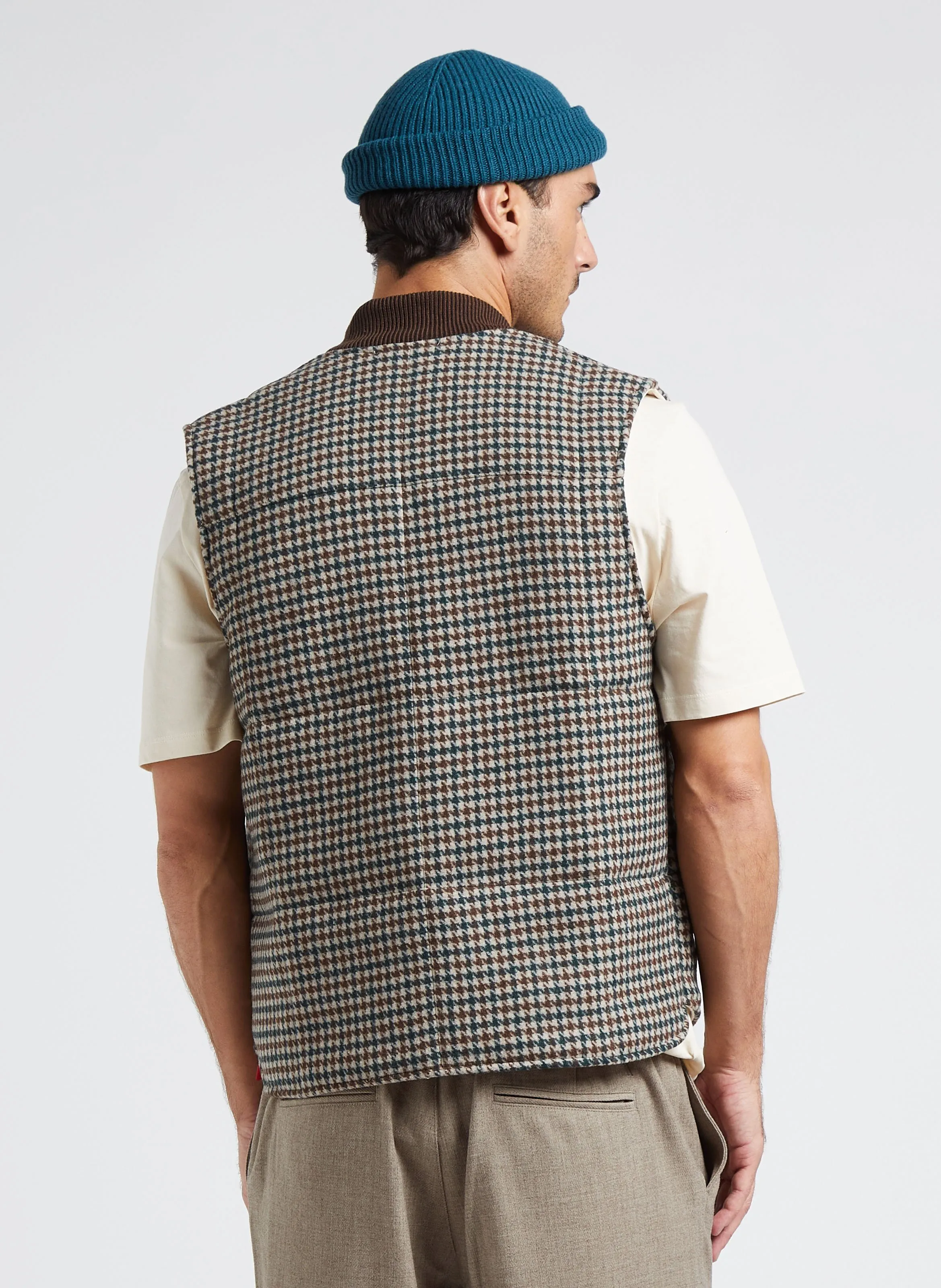  LES DEUX   MICHAEL - Giacca scollo tondo con motivo pied-de-poule in misto lana | Multicolore
