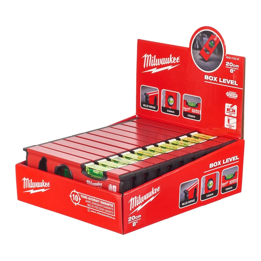 Livella a bolla Milwaukee, Lunghezza 200mm