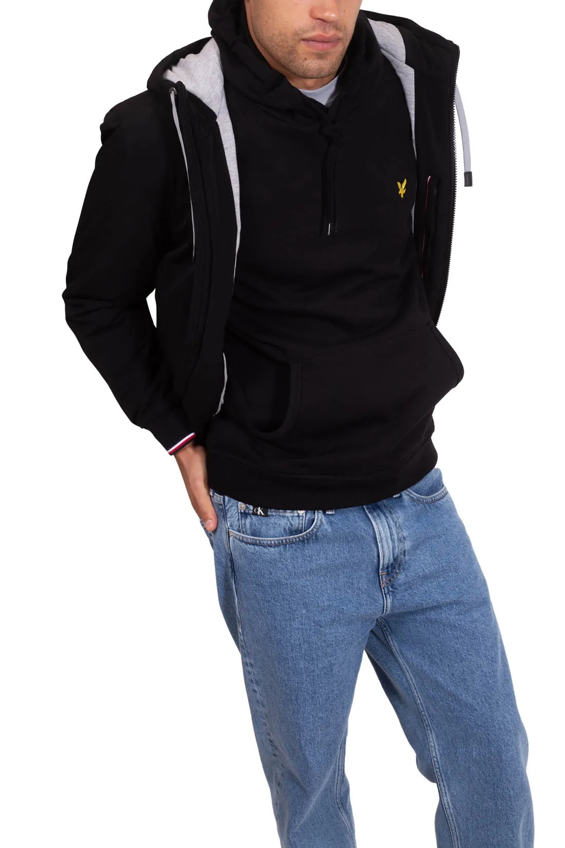 LYLE & SCOTT Felpa uomo con cappuccio e logo 