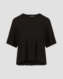 Maglione nero di lana da donna Allude