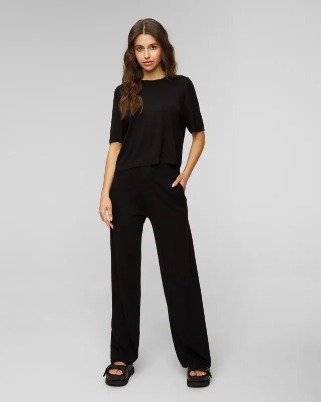 Maglione nero di lana da donna Allude
