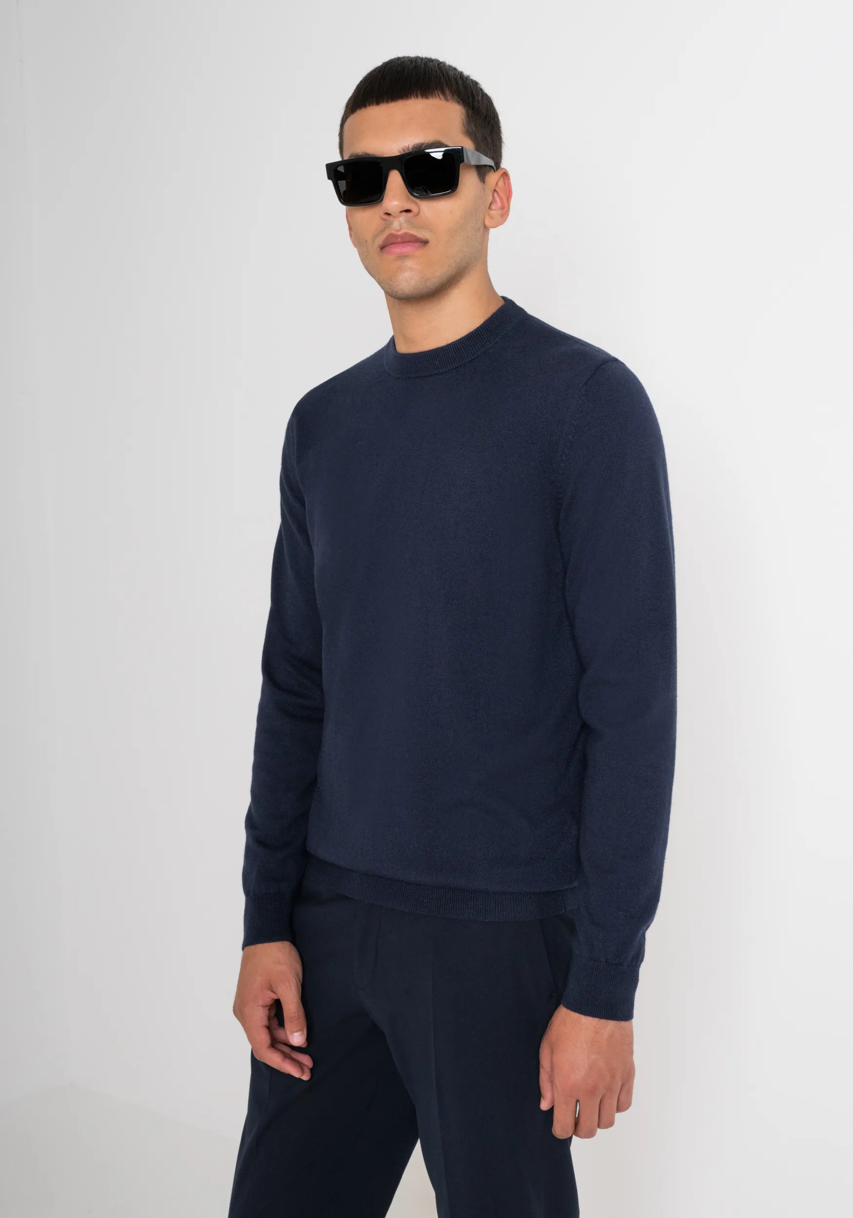 MAGLIONE REGULAR FIT IN MISTO CASHMERE