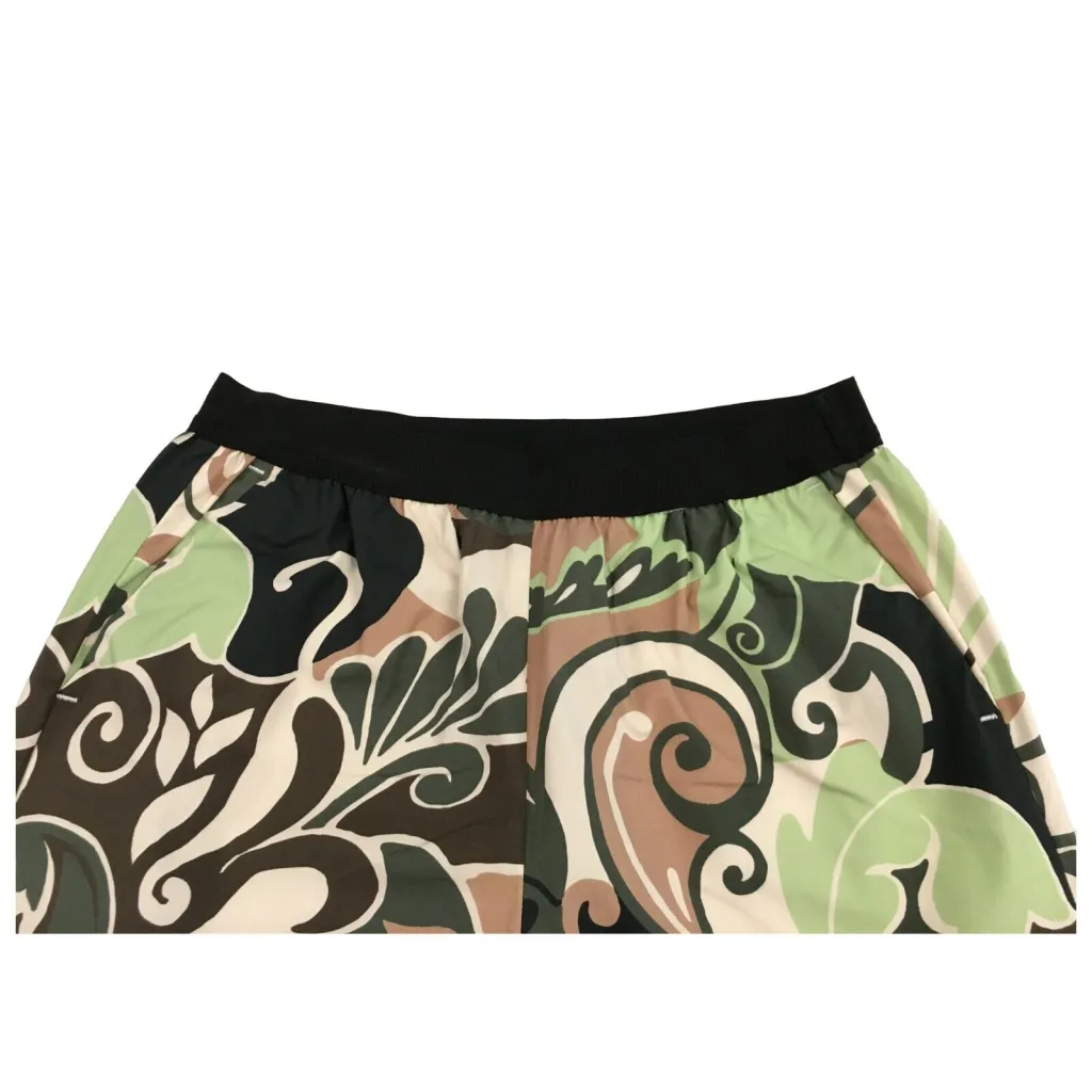 MYTHS pantalone donna fantasia verde/moro/ecru D08ELA 414 MADE IN ITALY