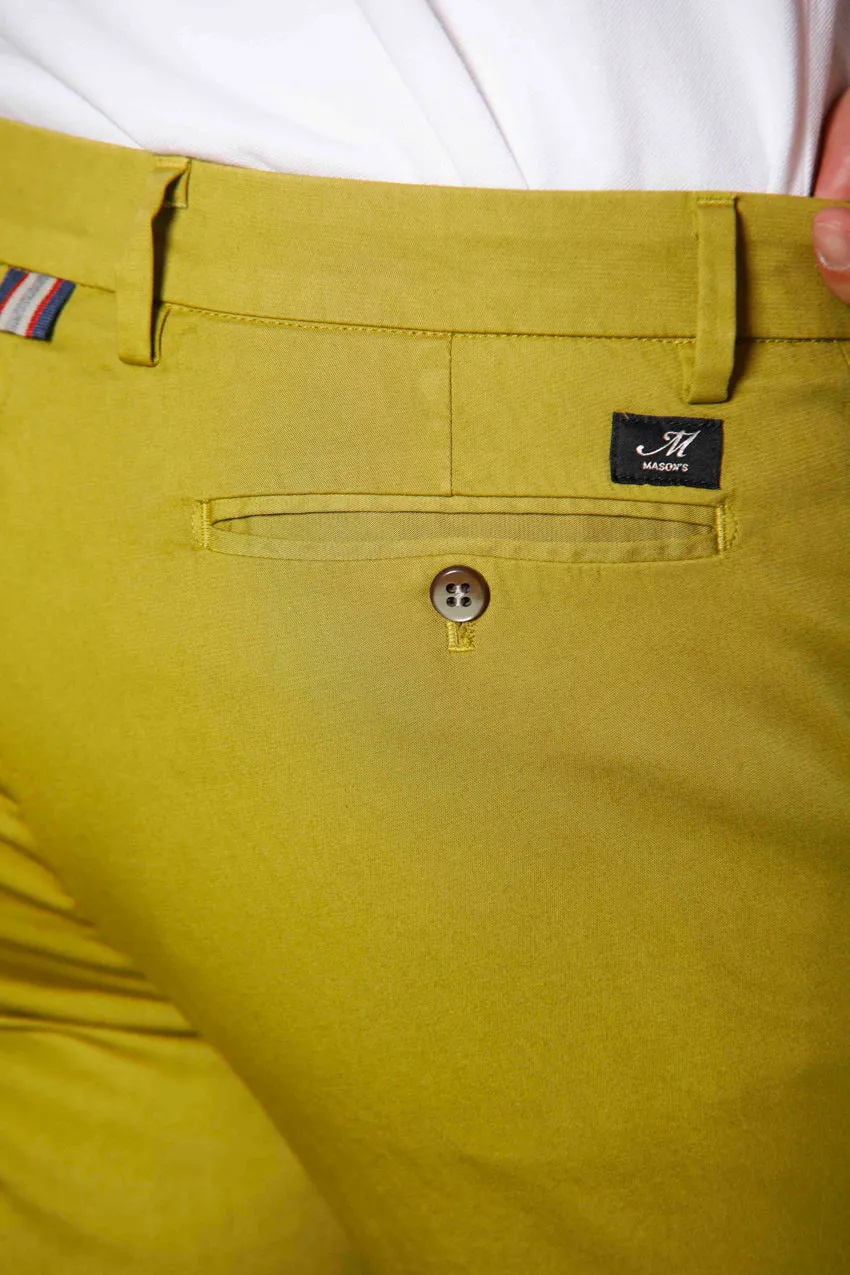 New York pantalon chino homme en satin stretch régulière