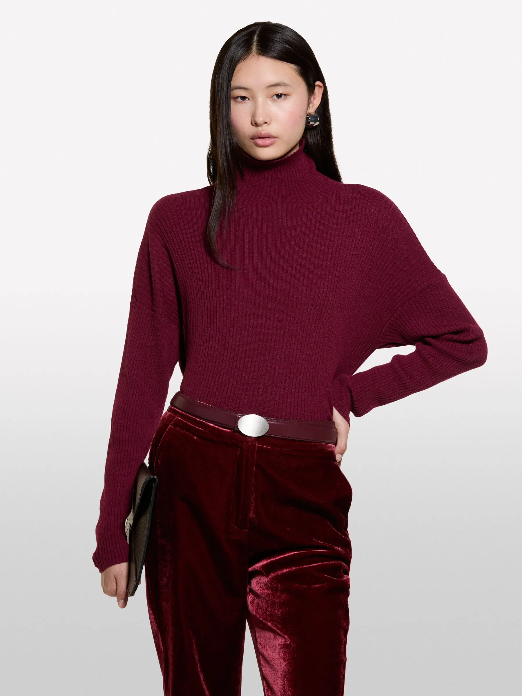 Nuovi arrivi      Maglia bordeaux over fit