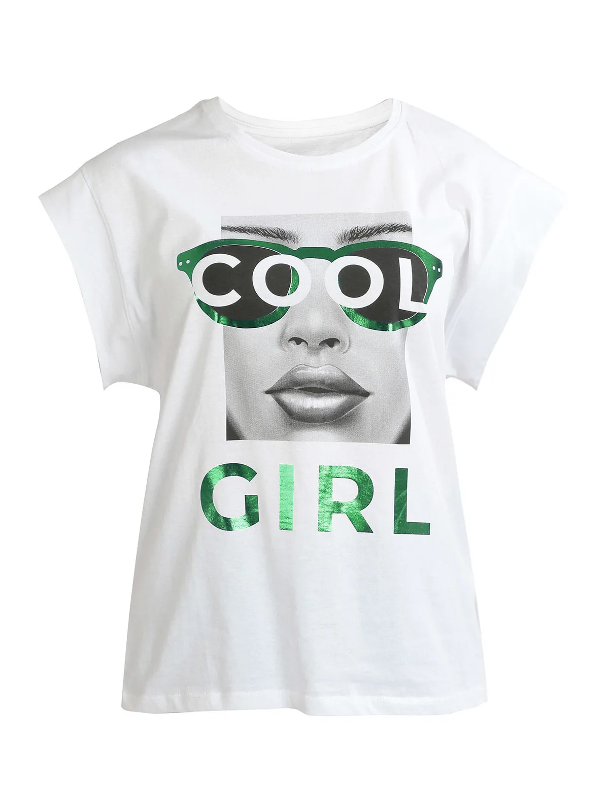 Ootd T-shirt femme oversize avec imprimé