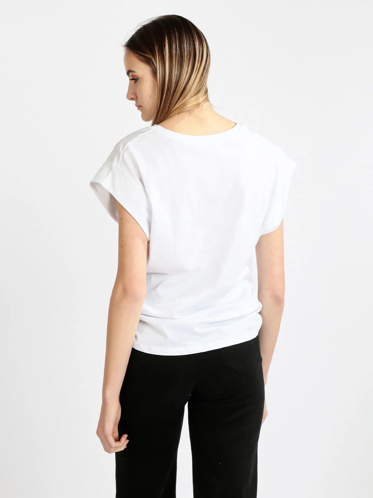 Ootd T-shirt femme oversize avec imprimé